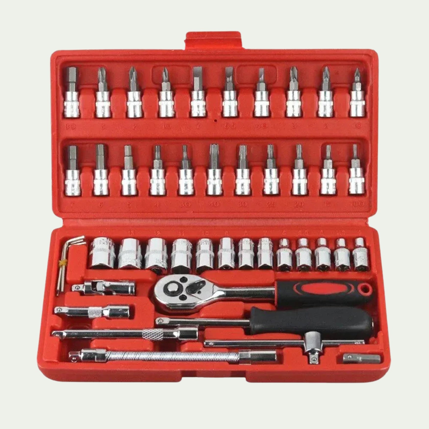 46Pcs Socket Wrench Toolkit