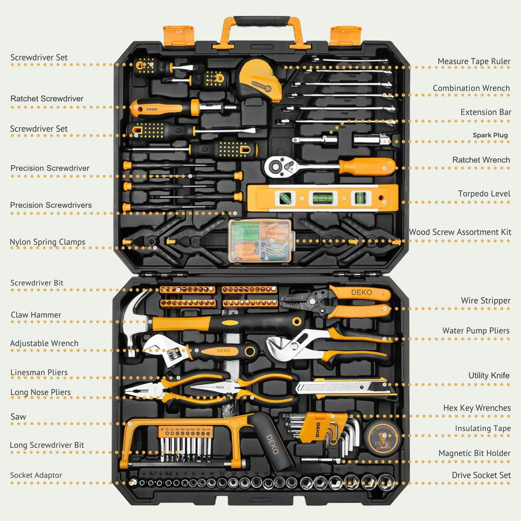 228Pcs Hardware Toolbox
